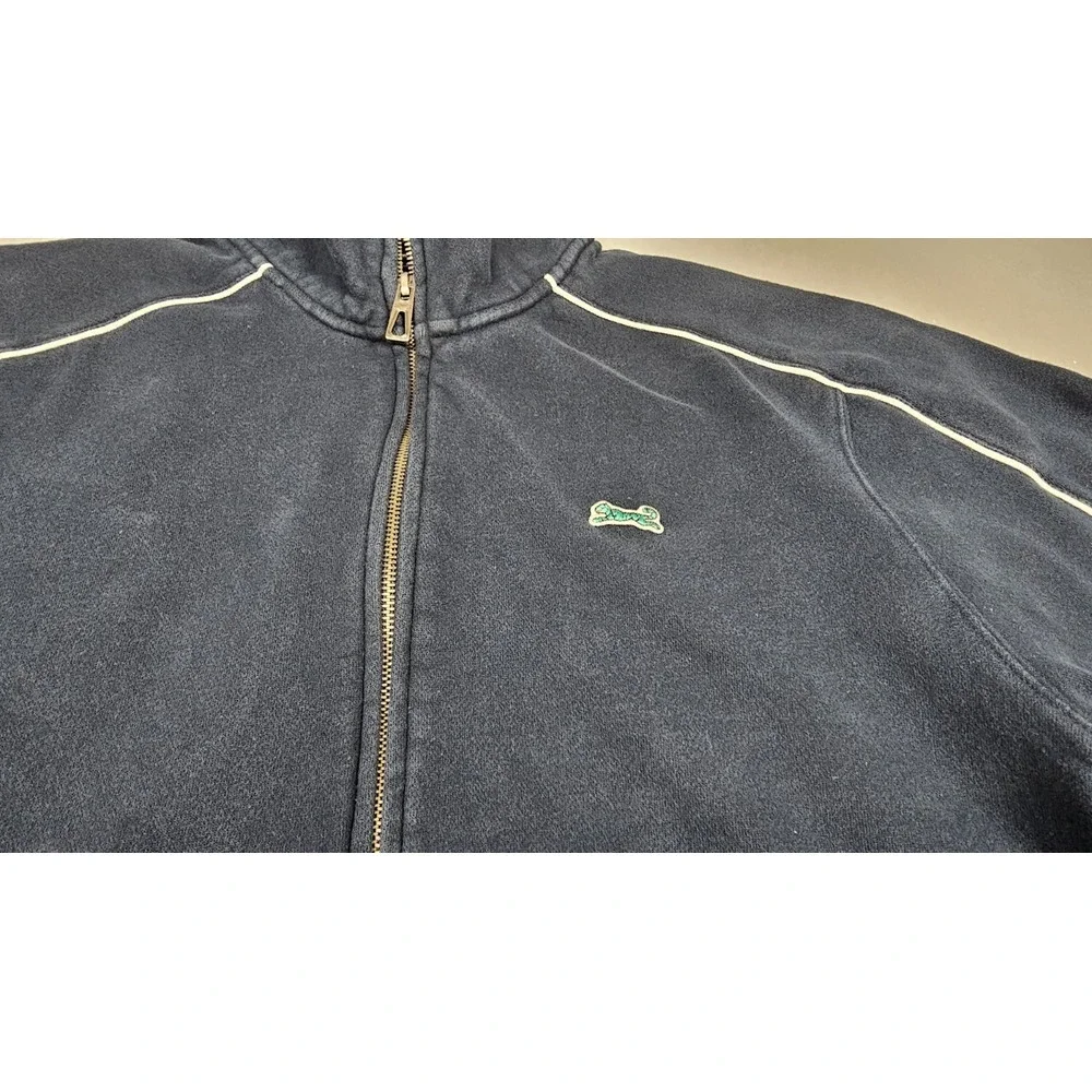 Le Tigre Track Jacket Mens XL. Vintage Long Sleeve Full Zip Pocket Navy Blue.